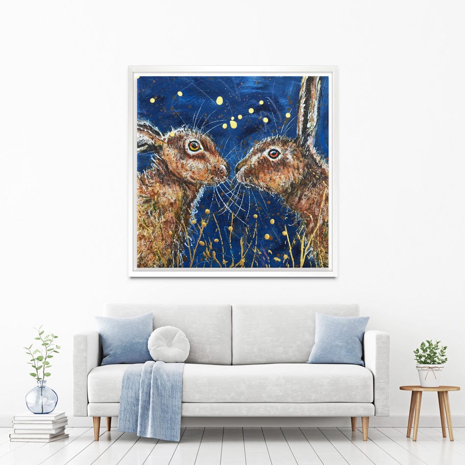 Under The Night Sky Square Canvas Print wall art product Jane Brookshaw
