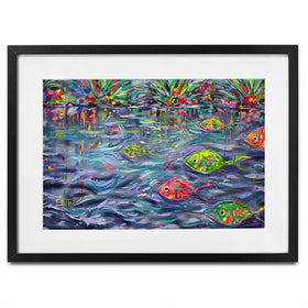 Underwater Eden Framed Art Print Underwater Eden Framed Art Print wall art product Estelle Grengs - Independent