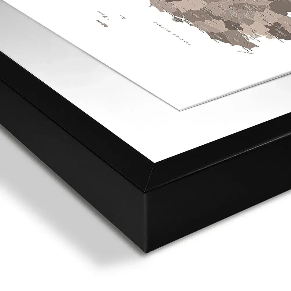 United Kingdom Sepia Map Framed Art Print United Kingdom Sepia Map Framed Art Print wall art product Independent