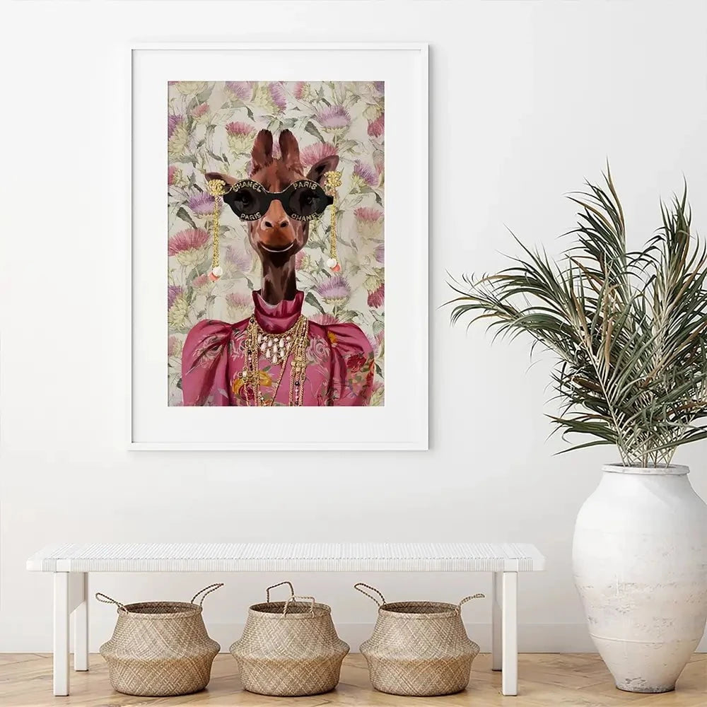 Upmarket Giraffe Framed Art Print Upmarket Giraffe Framed Art Print wall art product Svetlana Aleynikova