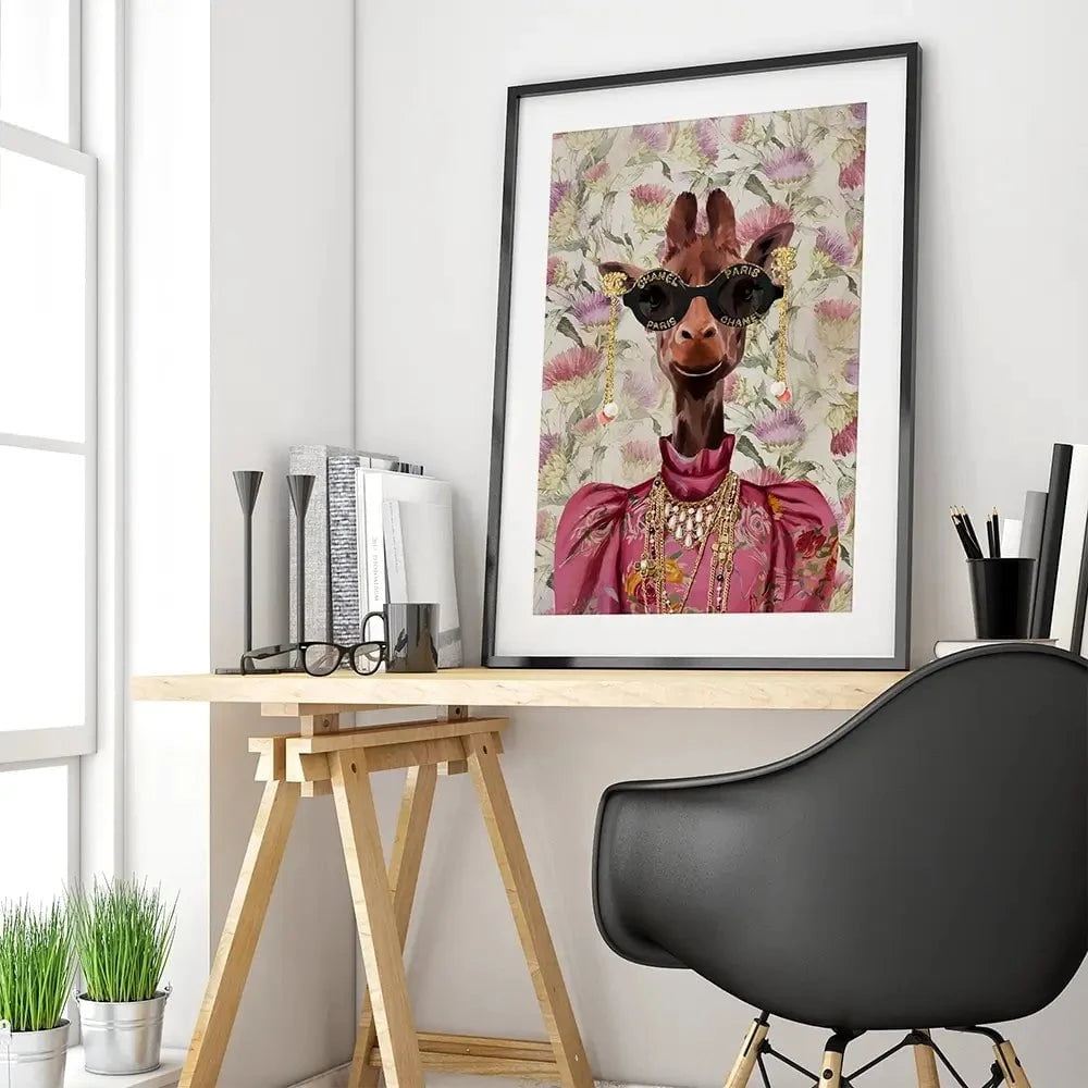 Upmarket Giraffe Framed Art Print Upmarket Giraffe Framed Art Print wall art product Svetlana Aleynikova