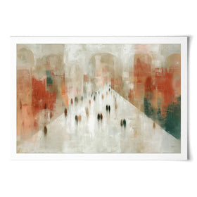 Urban Promenade Art Print Urban Promenade Art Print wall art product Chromatic Storm Studio