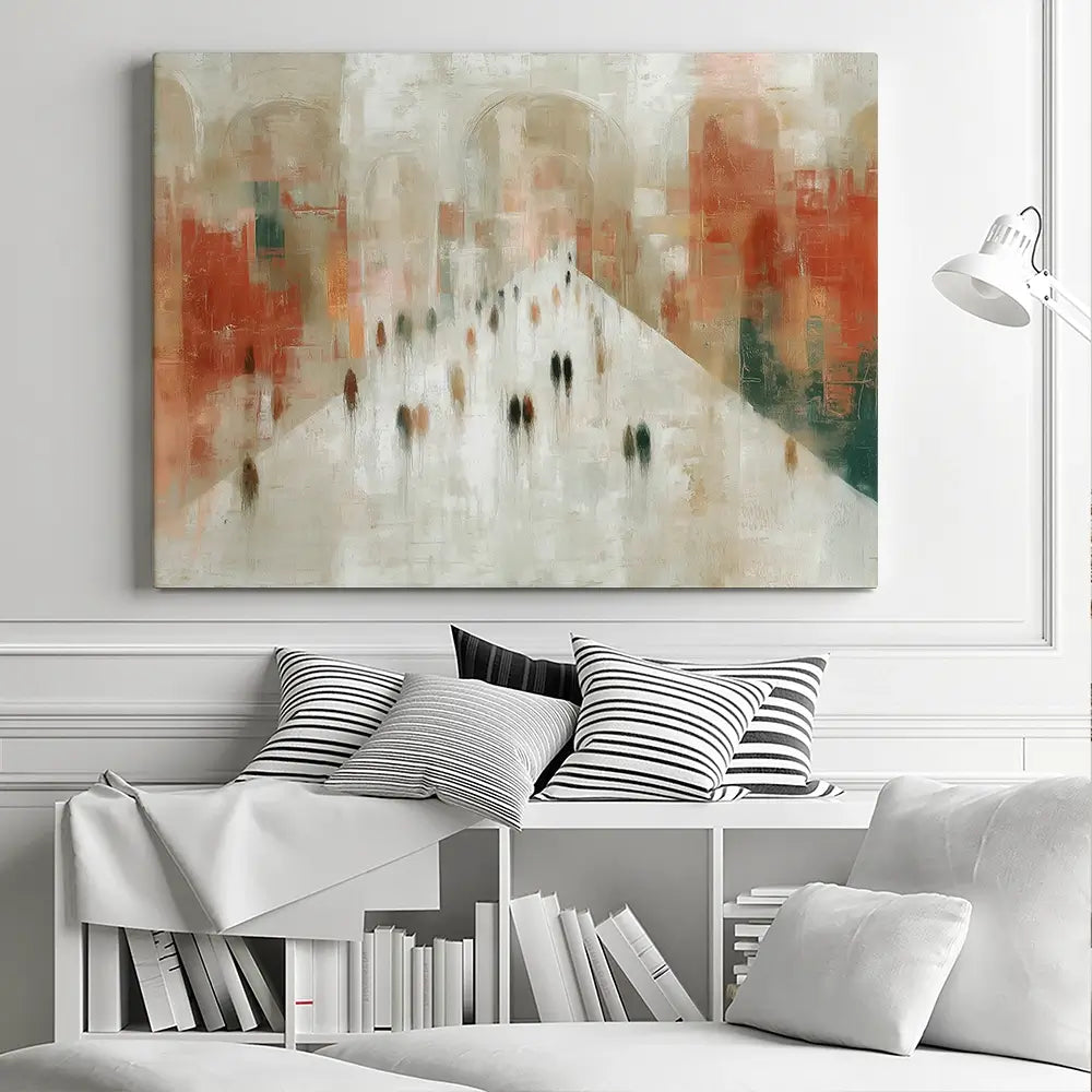 Urban Promenade Canvas Print Urban Promenade Canvas Print wall art product Chromatic Storm Studio