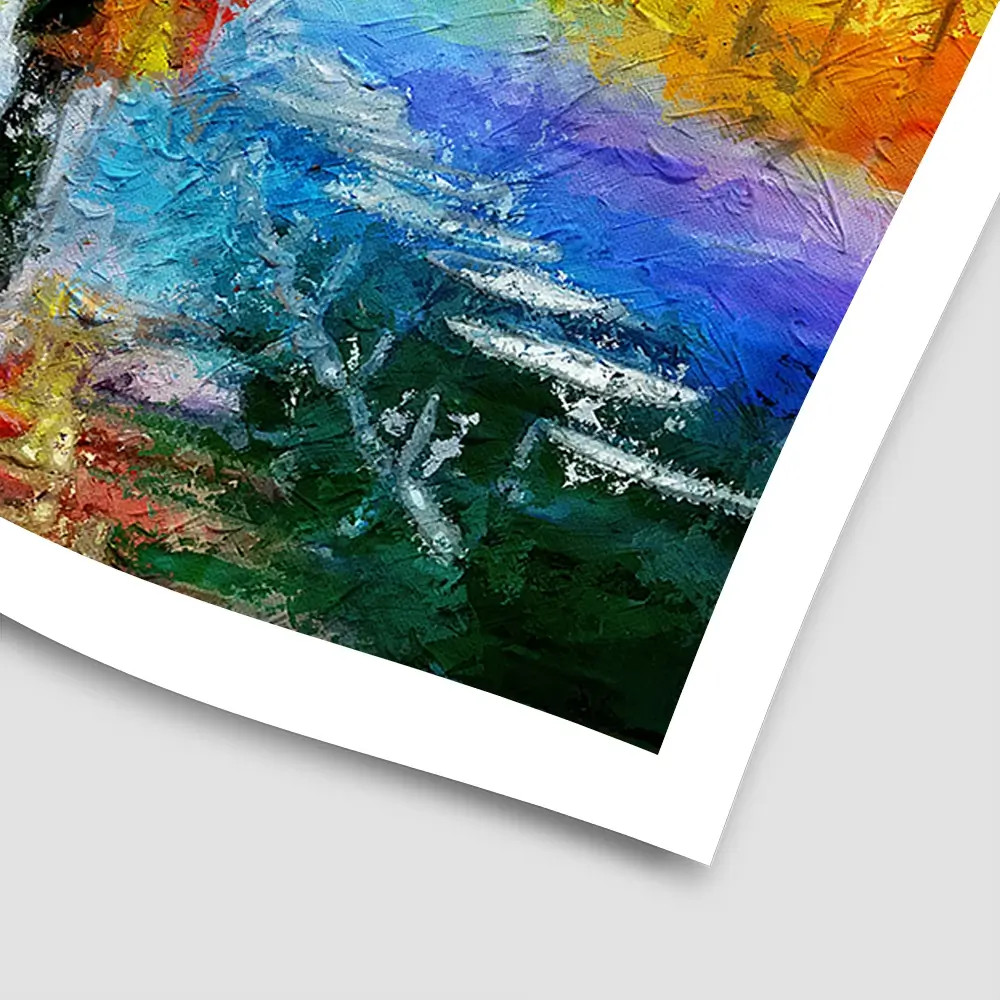 Us Two In The Night Square Art Print Us Two In The Night Square Art Print wall art product Art Print Shop