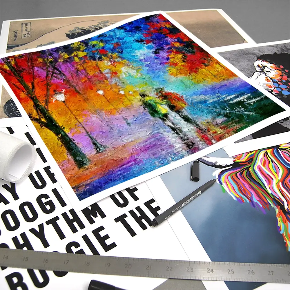 Us Two In The Night Square Art Print Us Two In The Night Square Art Print wall art product Art Print Shop
