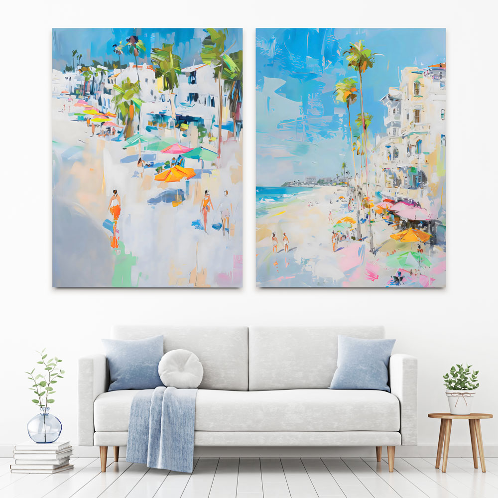 Vacation Central Duo Canvas Print Vacation Central Duo Canvas Print wall art product LSR Design Studio - Independent