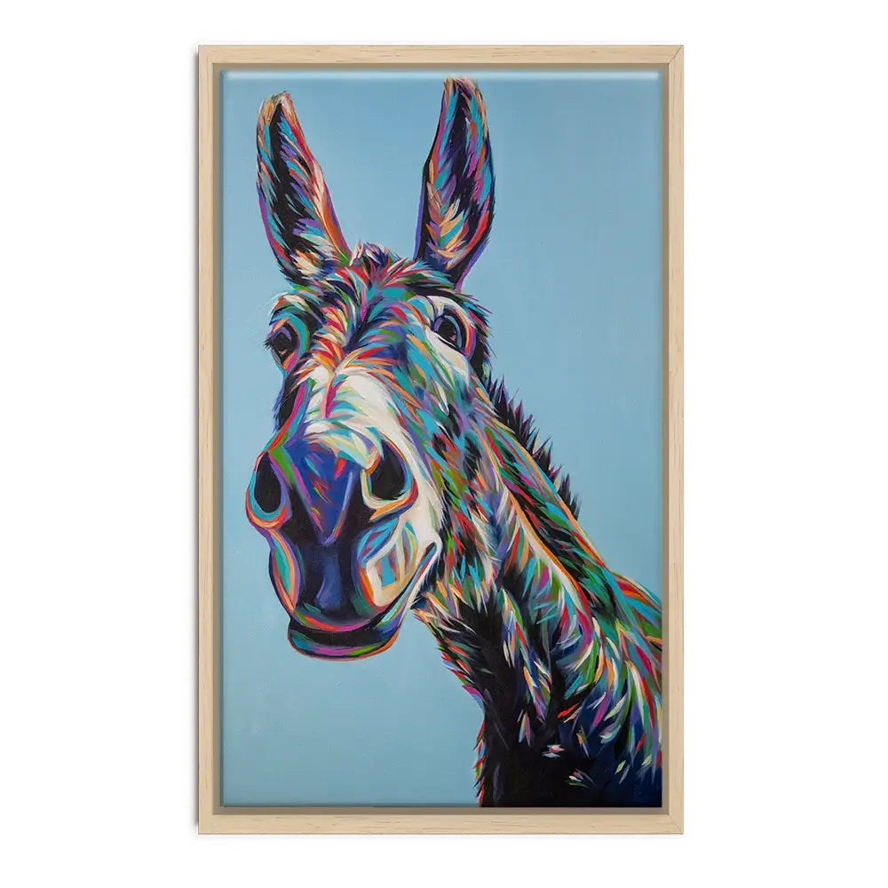 Valentine The Donkey Oversized Canvas Print Valentine The Donkey Oversized Canvas Print wall art product Carolee Vitaletti