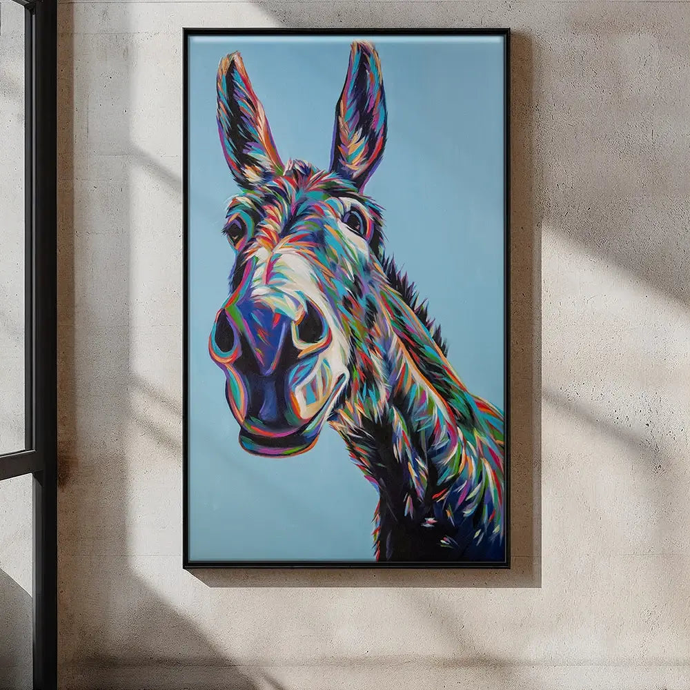 Valentine The Donkey Oversized Canvas Print Valentine The Donkey Oversized Canvas Print wall art product Carolee Vitaletti