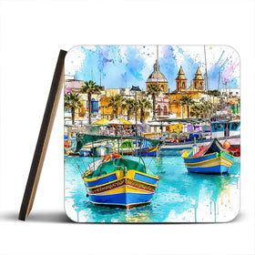 Valetta Malta Coaster Set Valetta Malta Coaster Set wall art product David Alexander Elder