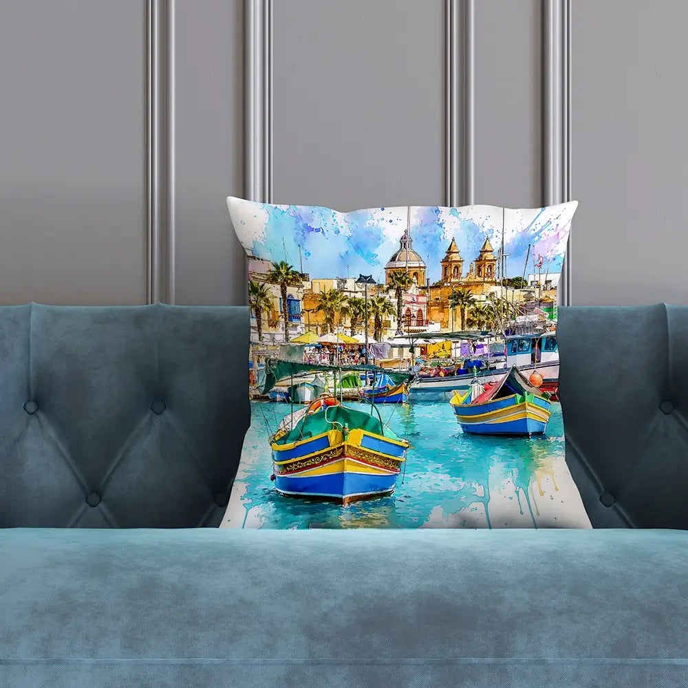 Valetta Malta Cushion Valetta Malta Cushion wall art product David Alexander Elder