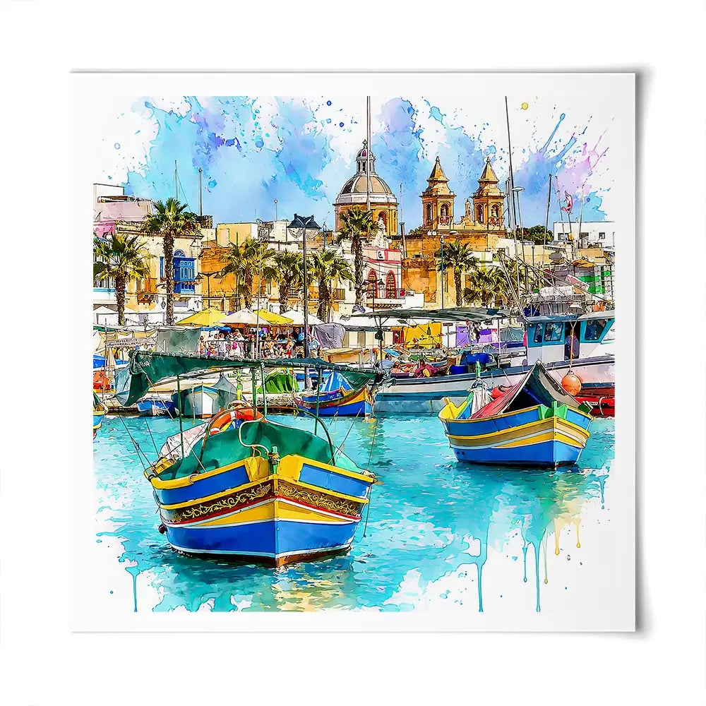 Valetta Malta Square Art Print Valetta Malta Square Art Print wall art product David Alexander Elder