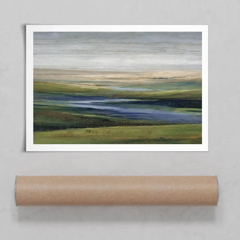 Valley Abstract Art Print Valley Abstract Art Print wall art product Petal Prints Design - Independent