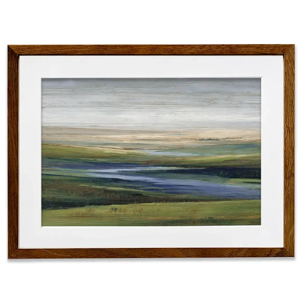 Valley Abstract Framed Art Print Valley Abstract Framed Art Print wall art product Petal Prints Design - Independent