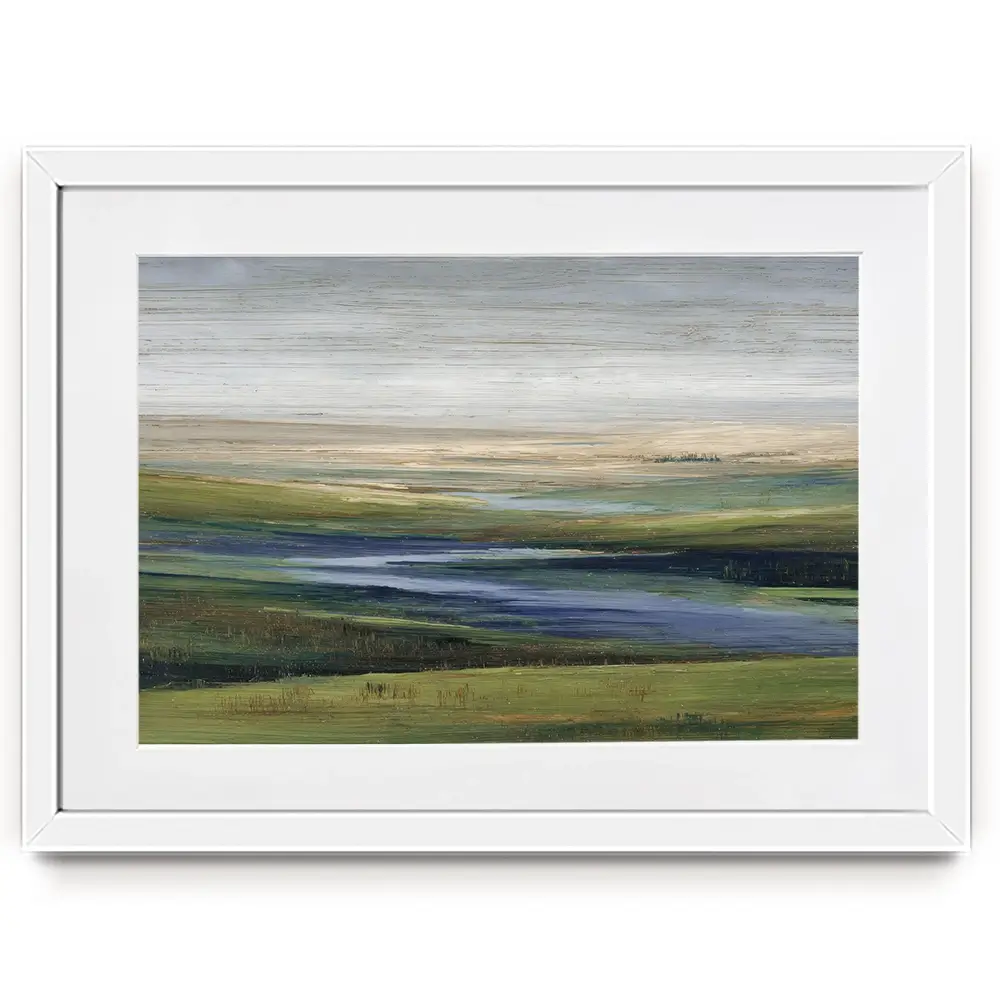Valley Abstract Framed Art Print Valley Abstract Framed Art Print wall art product Petal Prints Design - Independent