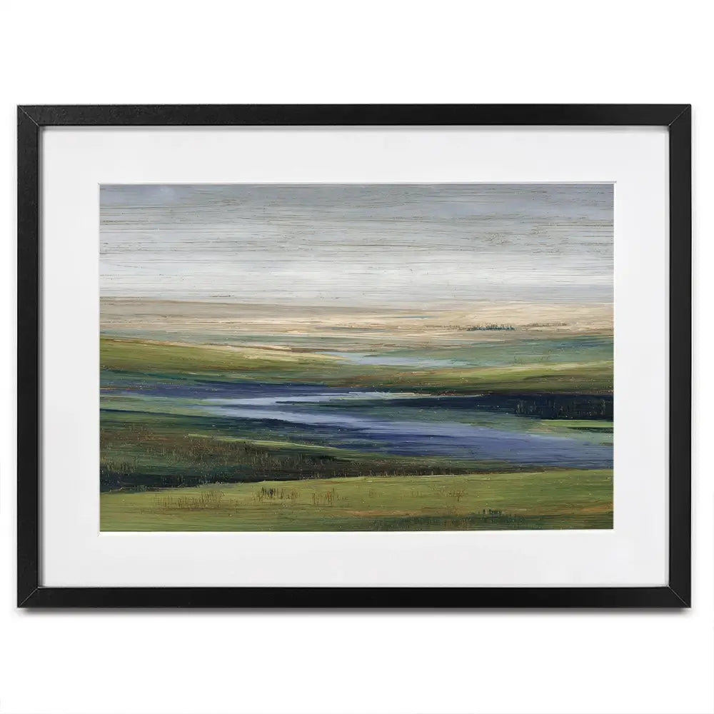 Valley Abstract Framed Art Print Valley Abstract Framed Art Print wall art product Petal Prints Design - Independent