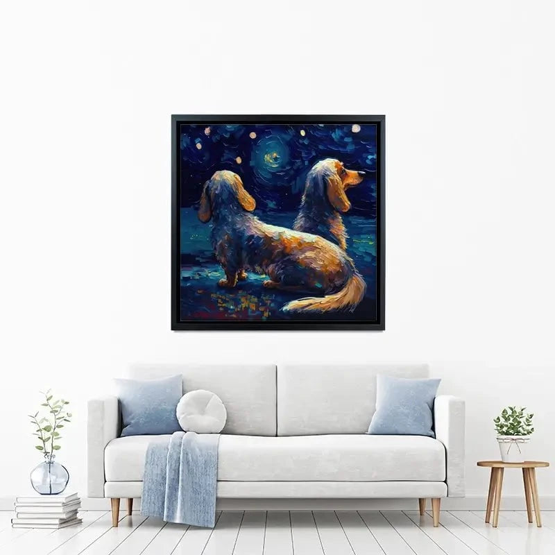 Van Gogh Dachshunds Canvas Print Van Gogh Dachshunds Canvas Print wall art product Svetlana Aleynikova