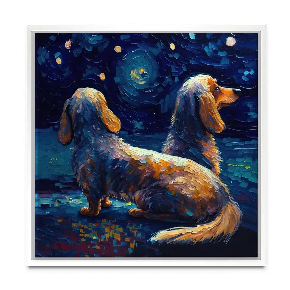 Van Gogh Dachshunds Canvas Print Van Gogh Dachshunds Canvas Print wall art product Svetlana Aleynikova