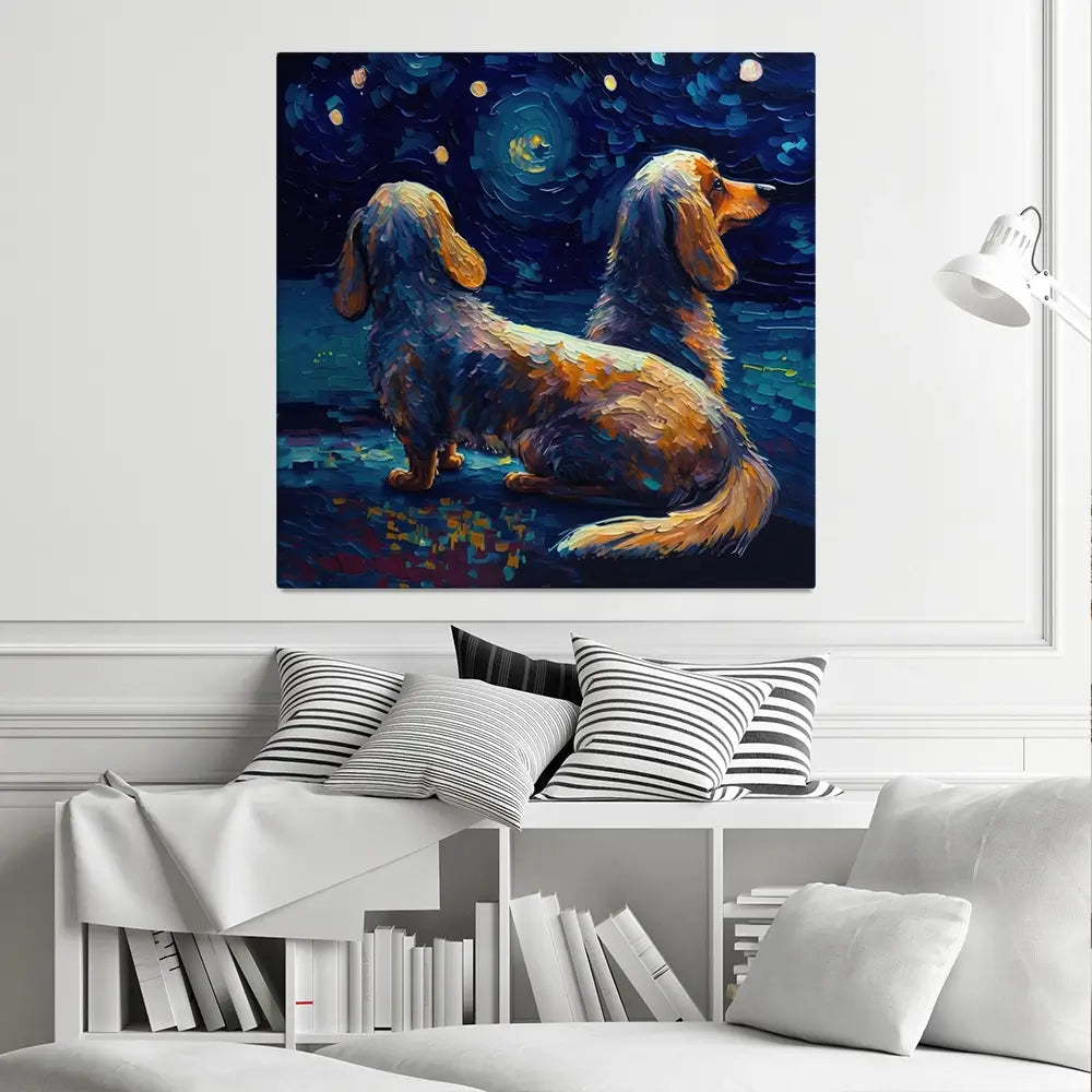 Van Gogh Dachshunds Canvas Print Van Gogh Dachshunds Canvas Print wall art product Svetlana Aleynikova
