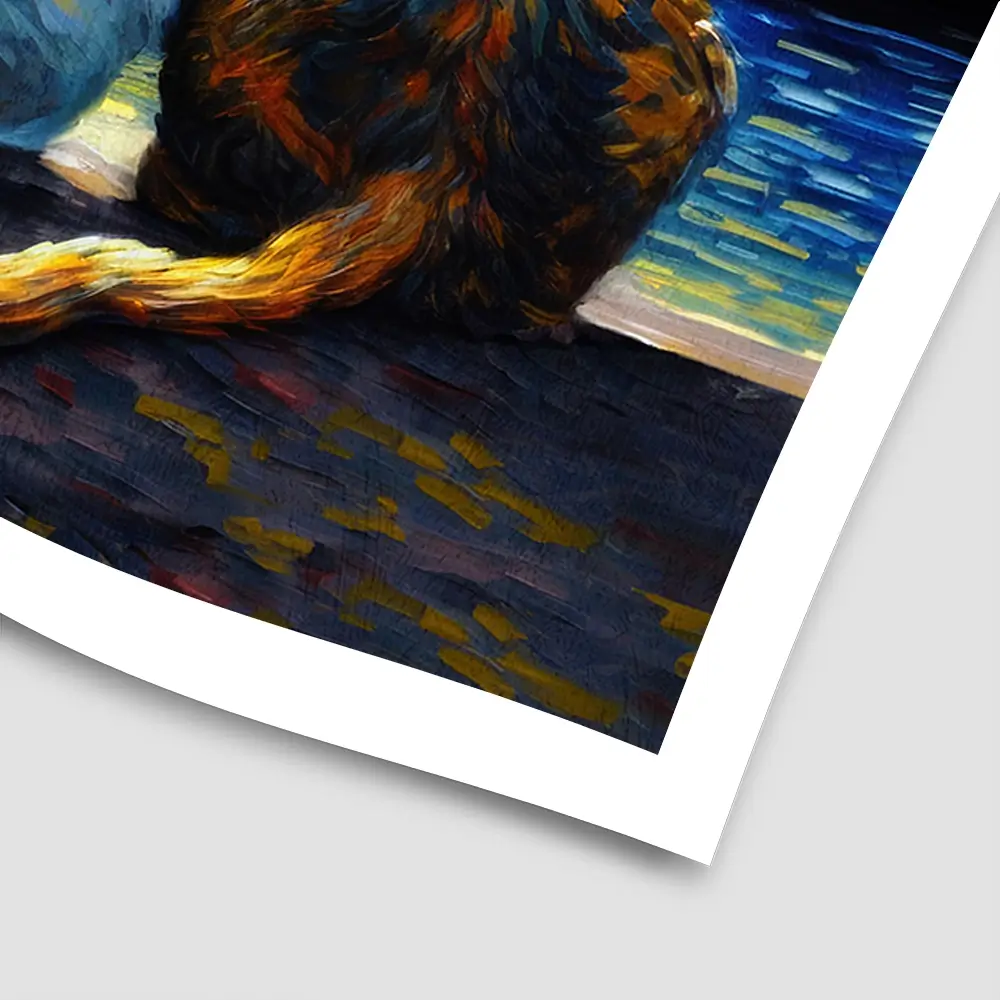 Van Gogh Three Cats Square Art Print Van Gogh Three Cats Square Art Print wall art product Svetlana Aleynikova