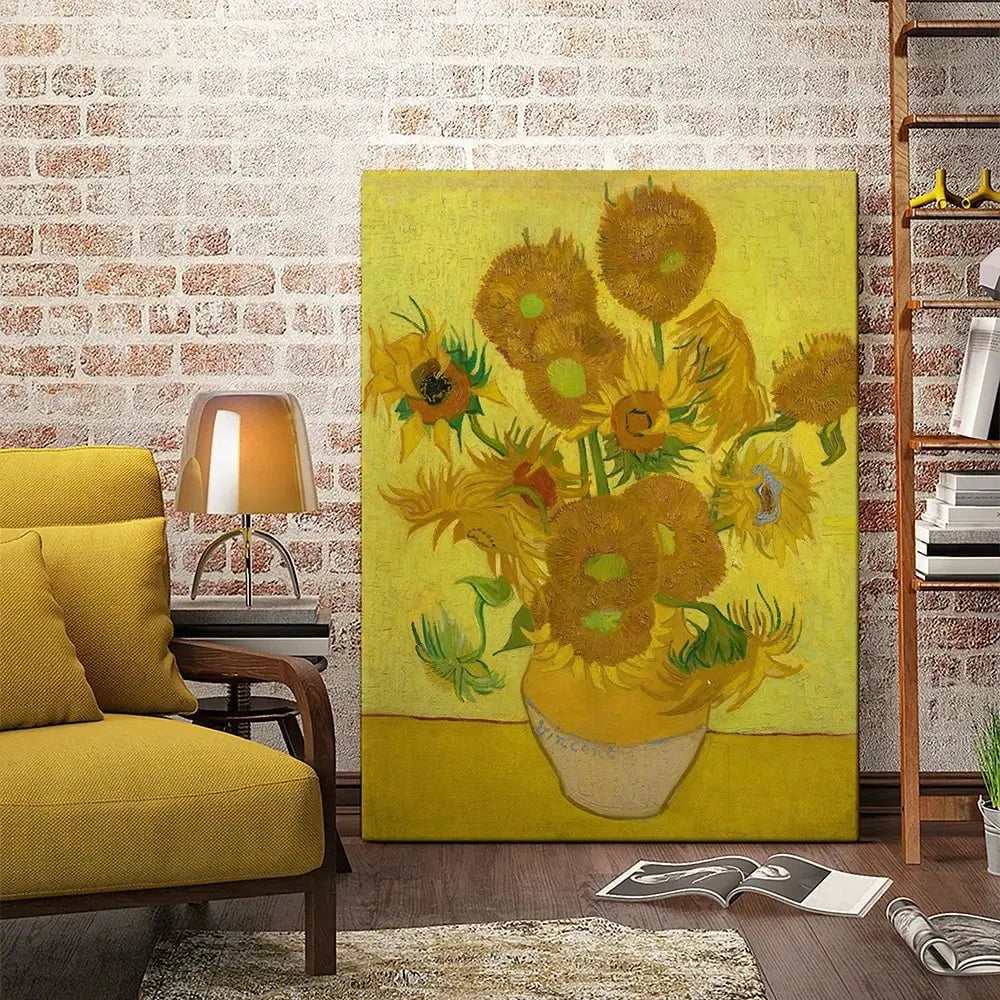 Vase Of Sunflowers Canvas Print Vase Of Sunflowers Canvas Print wall art product Vincent Van Gogh