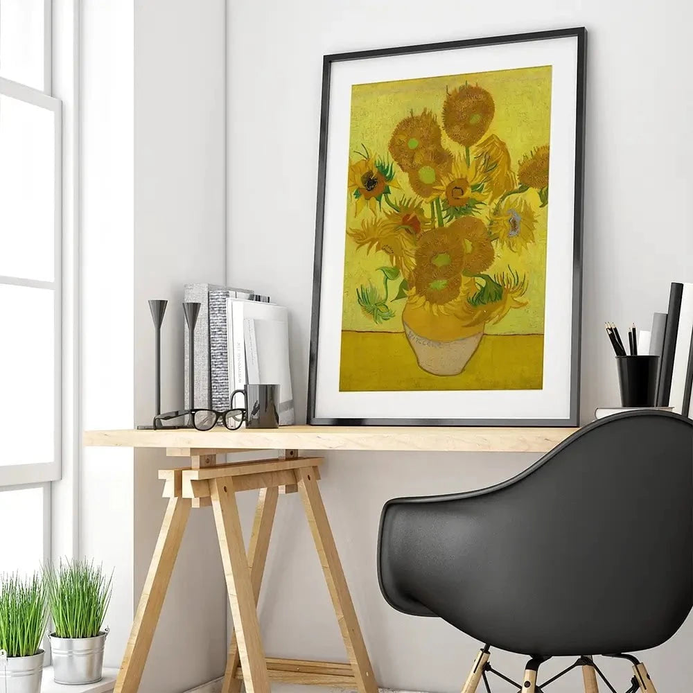 Vase Of Sunflowers Framed Art Print Vase Of Sunflowers Framed Art Print wall art product Vincent Van Gogh