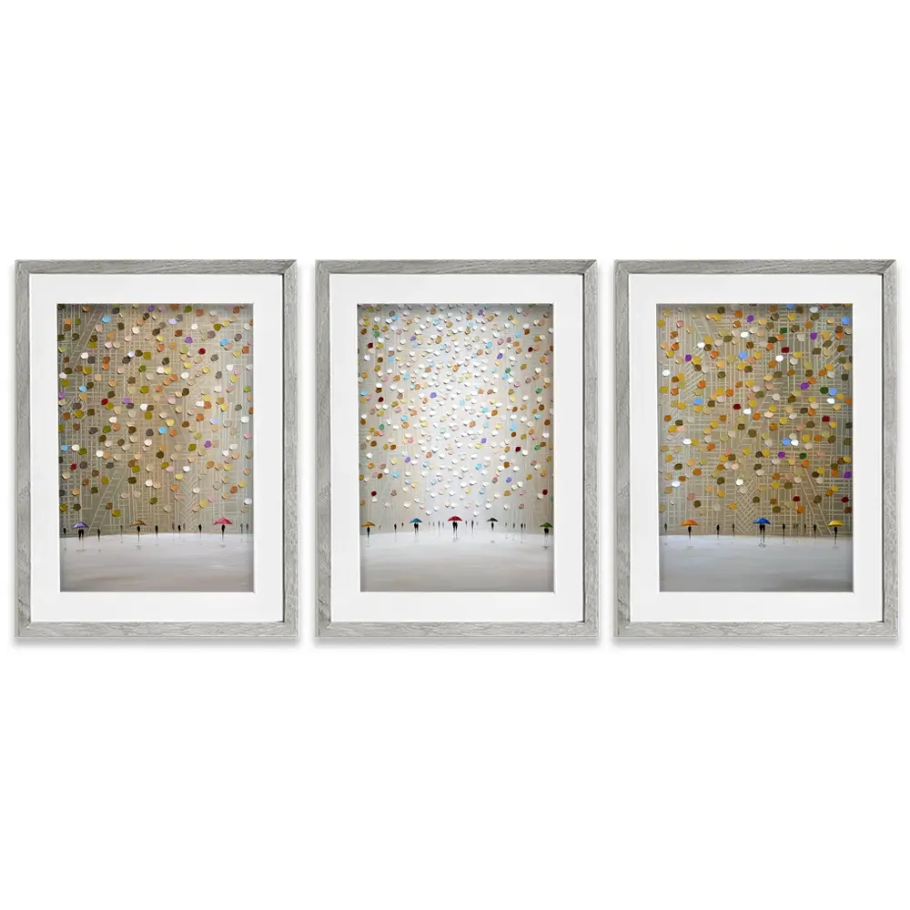 Velvet Rain Framed Art Print Trio Velvet Rain Framed Art Print Trio wall art product Ekaterina Ermilkina