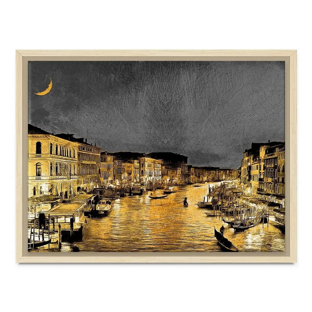Venice Glow Canvas Print Venice Glow Canvas Print wall art product Mohammadreza Zeidabadi / Shutterstock