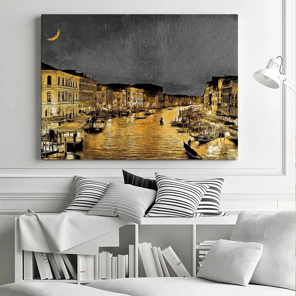 Venice Glow Canvas Print Venice Glow Canvas Print wall art product Mohammadreza Zeidabadi / Shutterstock