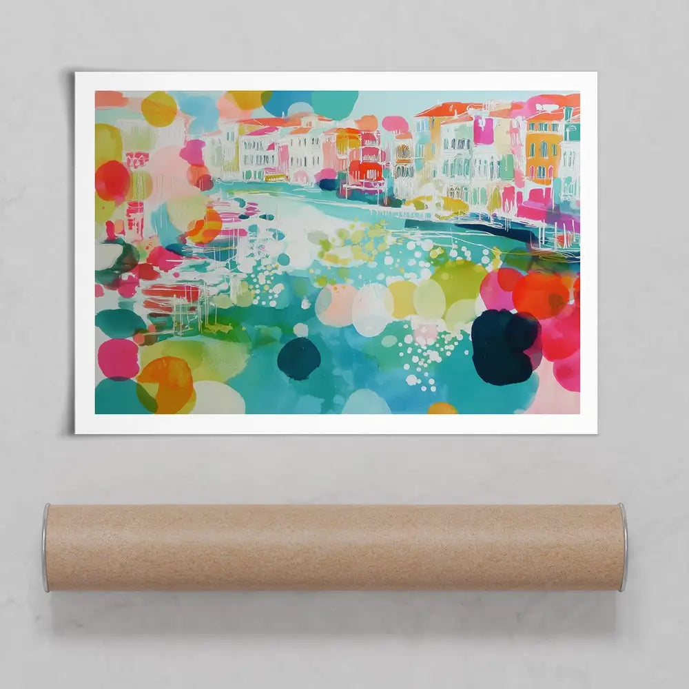 Venice Grand Canal Dreams Art Print Venice Grand Canal Dreams Art Print wall art product Chromatic Storm Studio