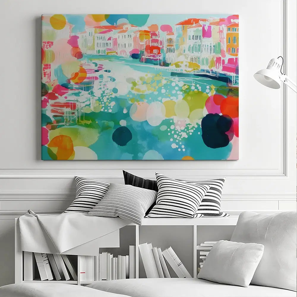 Venice Grand Canal Dreams Canvas Print Venice Grand Canal Dreams Canvas Print wall art product Chromatic Storm Studio