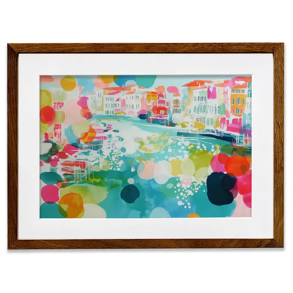 Venice Grand Canal Dreams Framed Art Print Venice Grand Canal Dreams Framed Art Print wall art product Chromatic Storm Studio