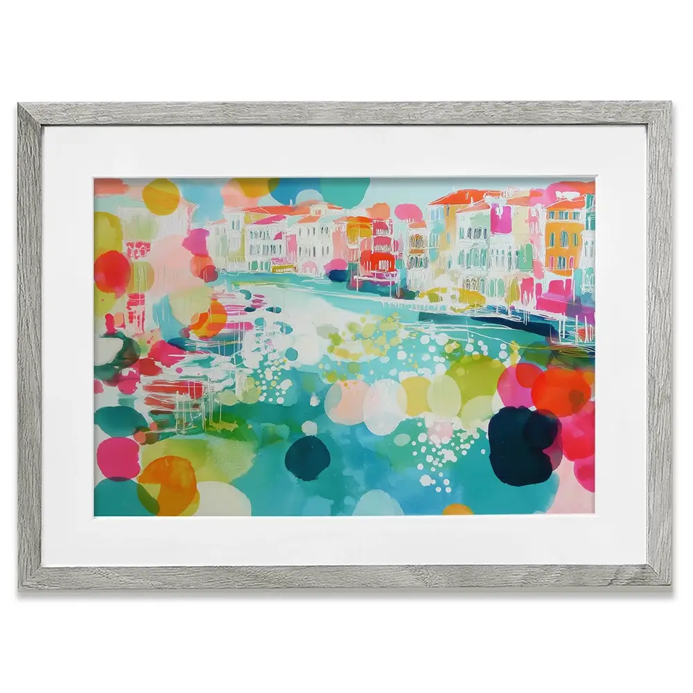 Venice Grand Canal Dreams Framed Art Print Venice Grand Canal Dreams Framed Art Print wall art product Chromatic Storm Studio