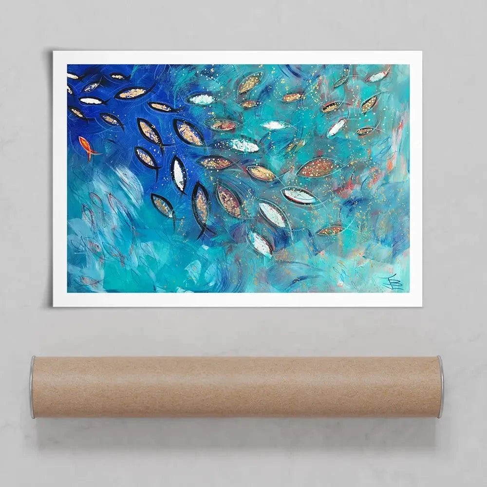 Very Fishy Art Print Very Fishy Art Print wall art product Jane Brookshaw