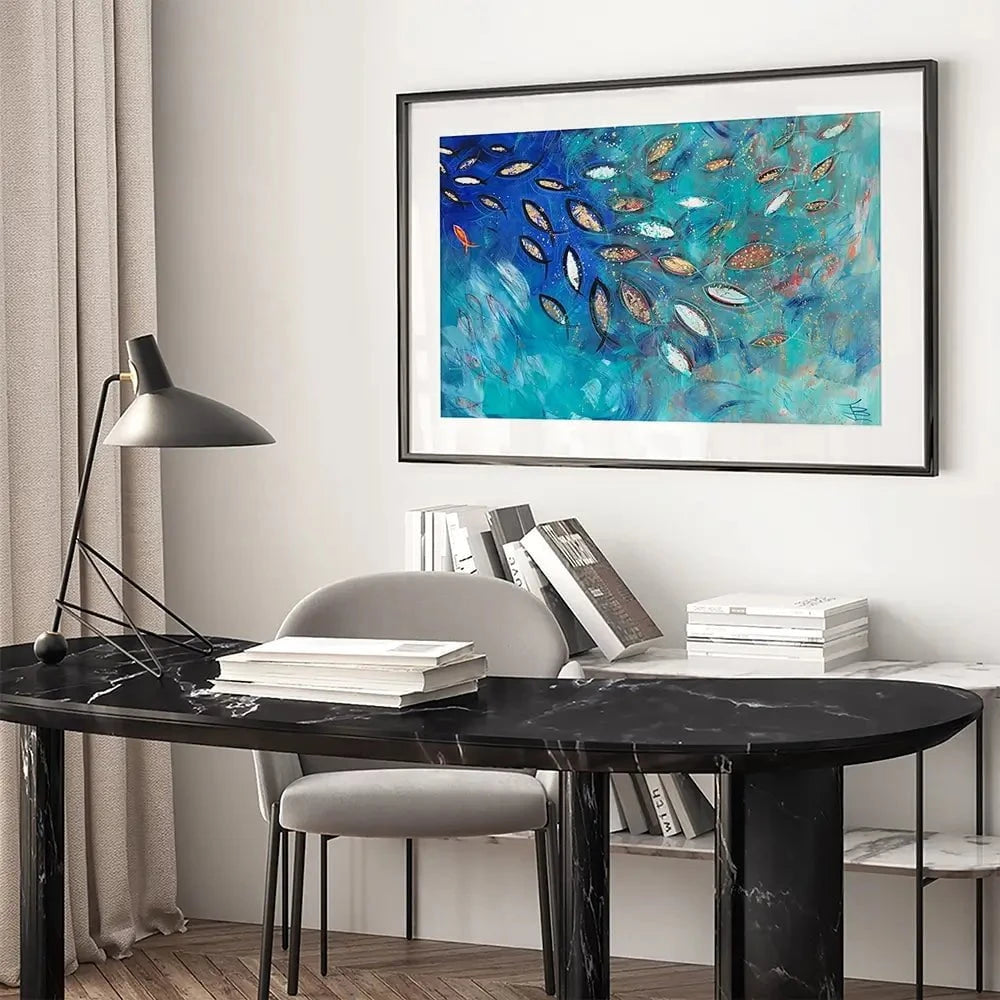 Very Fishy Framed Art Print Very Fishy Framed Art Print wall art product Jane Brookshaw