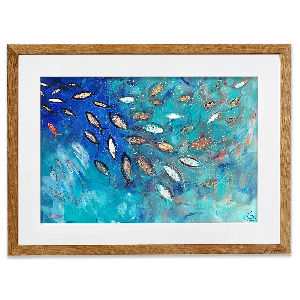 Very Fishy Framed Art Print Very Fishy Framed Art Print wall art product Jane Brookshaw