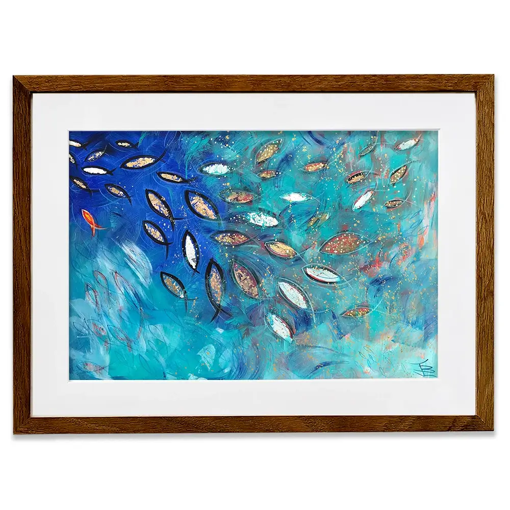Very Fishy Framed Art Print Very Fishy Framed Art Print wall art product Jane Brookshaw