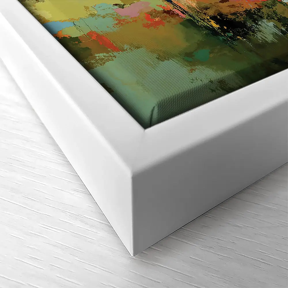 Vibrant Abstract Fields And Soft Pastel Sky Square Canvas Print Vibrant Abstract Fields And Soft Pastel Sky Square Canvas Print wall art product Art Print Shop