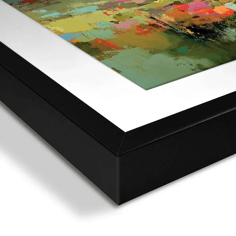 Vibrant Abstract Fields And Soft Pastel Sky Square Framed Art Print Vibrant Abstract Fields And Soft Pastel Sky Square Framed Art Print wall art product Art Print Shop