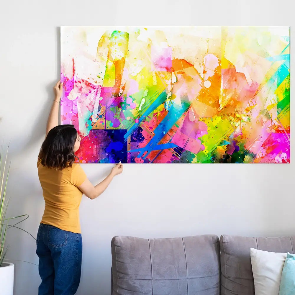 Vibrant Abstract Oversized Canvas Print Vibrant Abstract Oversized Canvas Print wall art product Art Print Shop