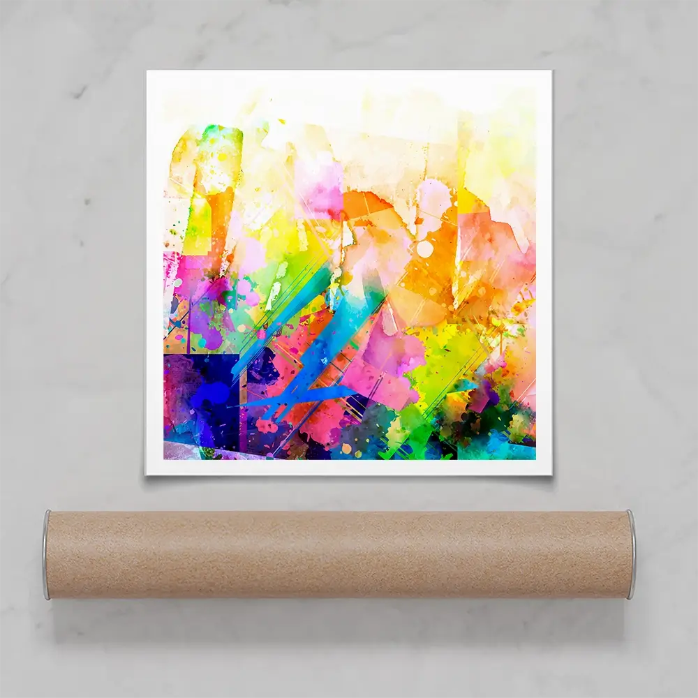 Vibrant Abstract Square Art Print Vibrant Abstract Square Art Print wall art product ARTEMENKO VALENTYN / Shutterstock
