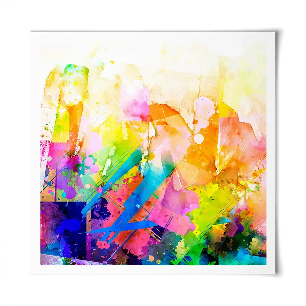 Vibrant Abstract Square Art Print Vibrant Abstract Square Art Print wall art product ARTEMENKO VALENTYN / Shutterstock