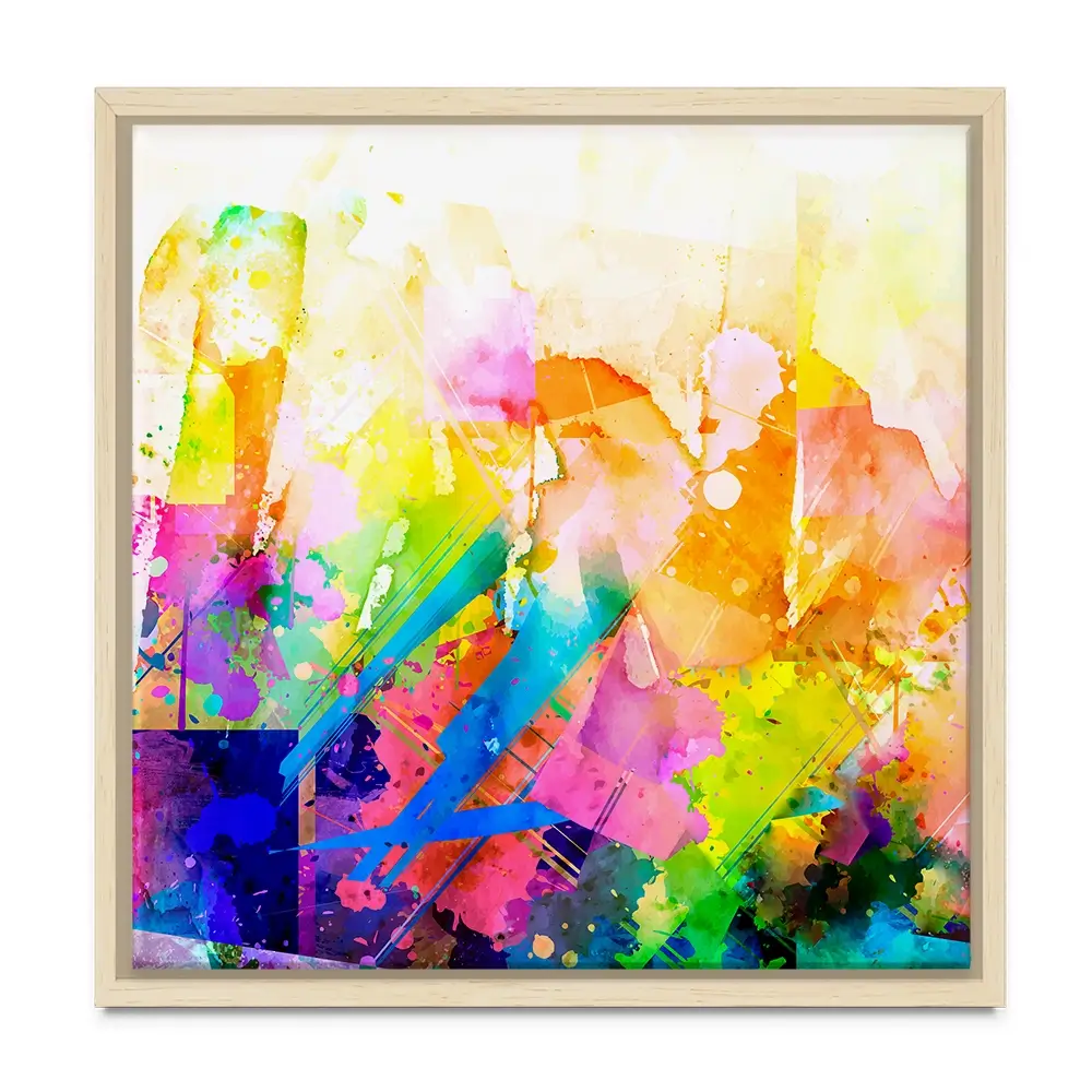 Vibrant Abstract Square Canvas Print Vibrant Abstract Square Canvas Print wall art product ARTEMENKO VALENTYN / Shutterstock