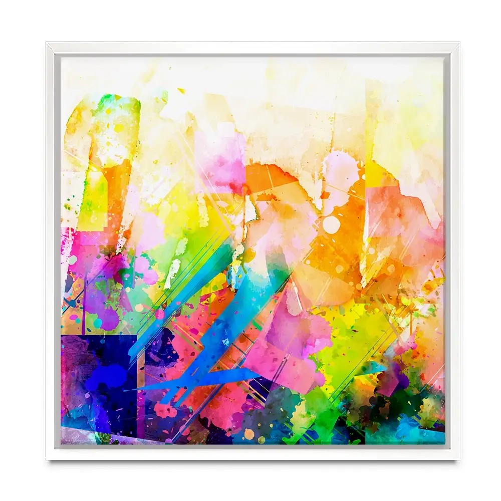Vibrant Abstract Square Canvas Print Vibrant Abstract Square Canvas Print wall art product ARTEMENKO VALENTYN / Shutterstock