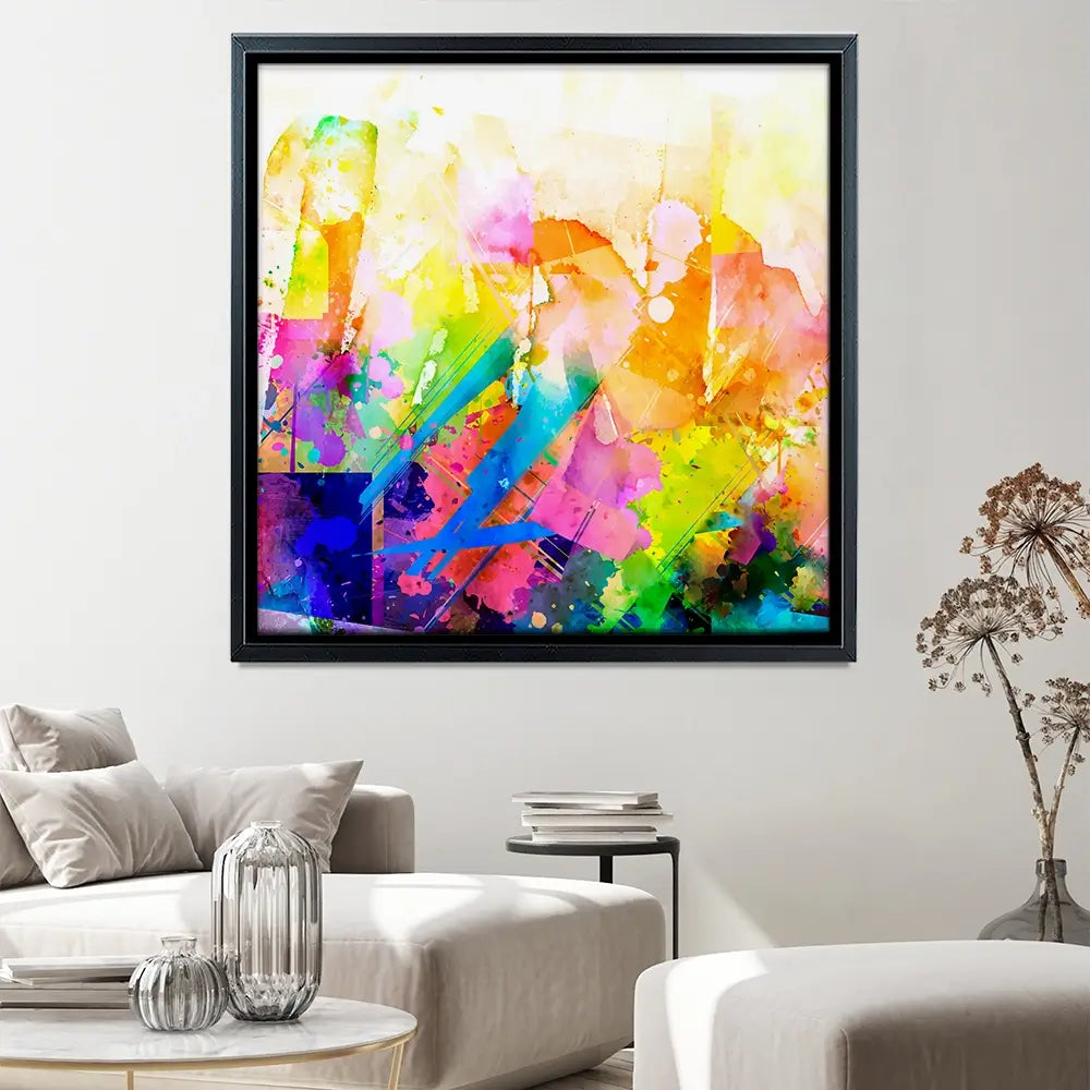 Vibrant Abstract Square Canvas Print Vibrant Abstract Square Canvas Print wall art product ARTEMENKO VALENTYN / Shutterstock