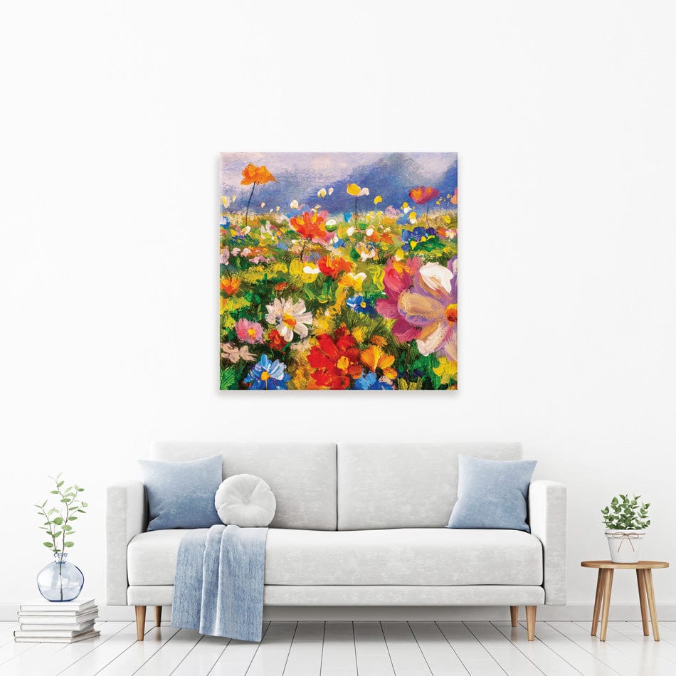 Vibrant Blooms Square Canvas Print wall art product Valery Rybakow / Shutterstock