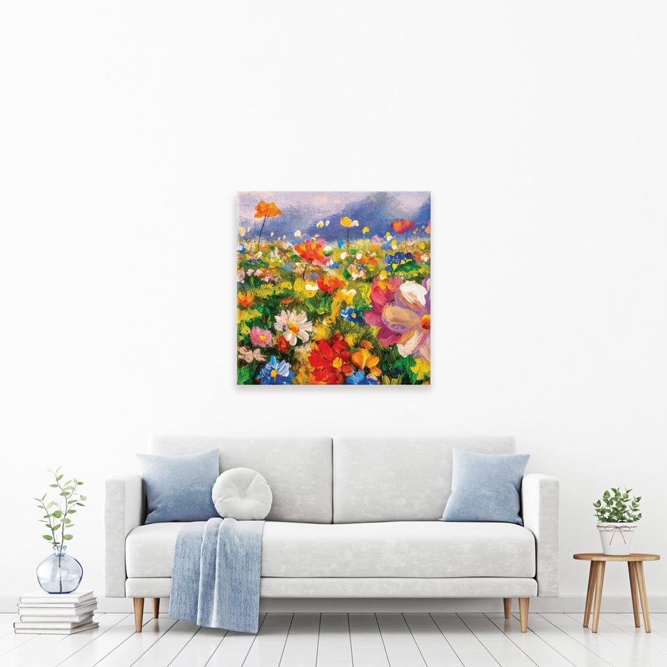 Vibrant Blooms Square Canvas Print wall art product Valery Rybakow / Shutterstock