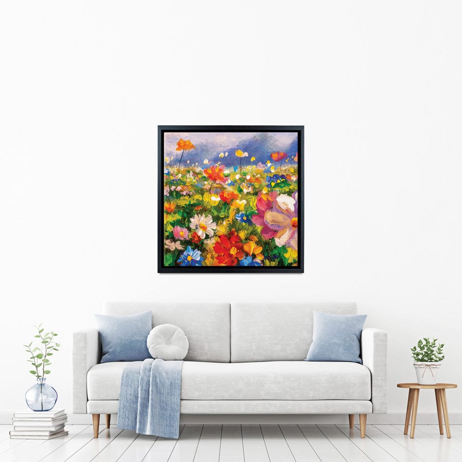 Vibrant Blooms Square Canvas Print wall art product Valery Rybakow / Shutterstock