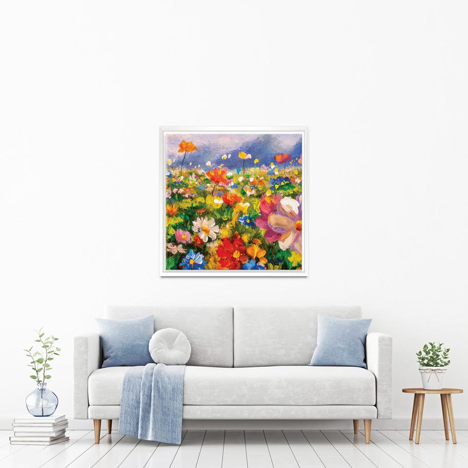 Vibrant Blooms Square Canvas Print wall art product Valery Rybakow / Shutterstock