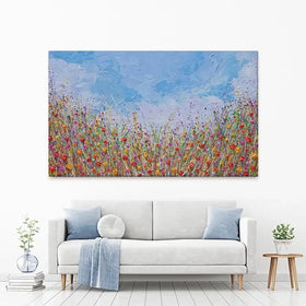 Vibrant Flower Field Canvas Print Vibrant Flower Field Canvas Print wall art product Olga Tkachyk