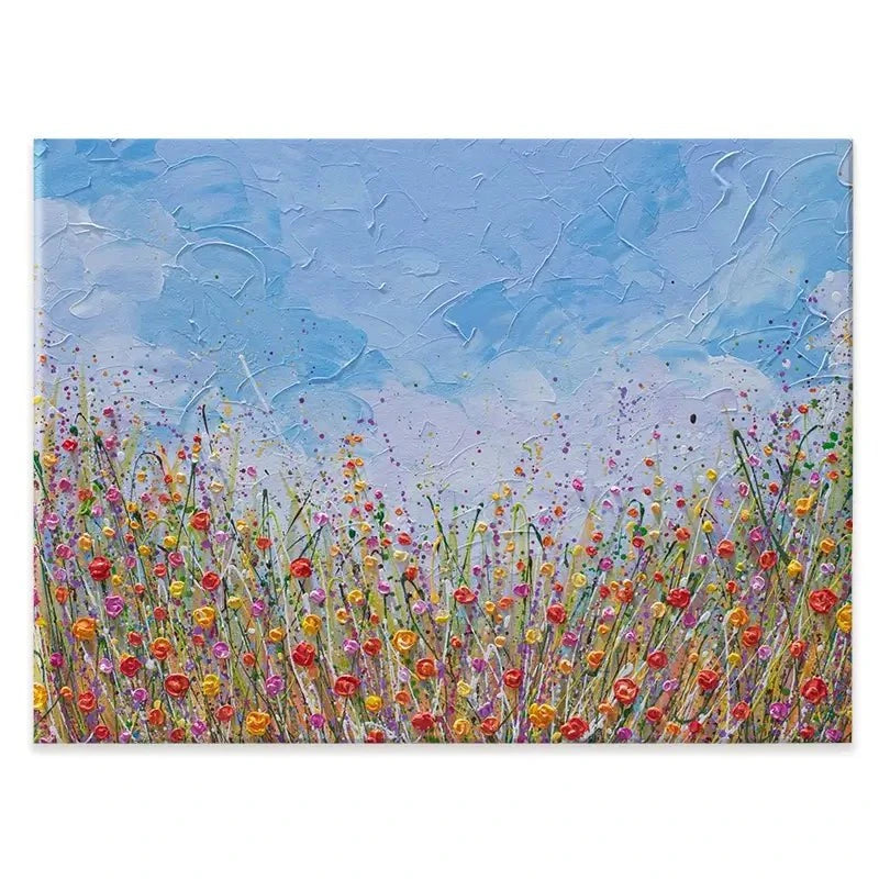 Vibrant Flower Field Canvas Print Vibrant Flower Field Canvas Print wall art product Olga Tkachyk